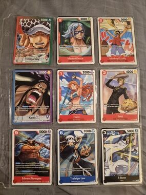 Onepiece Trading Cards 9pcs